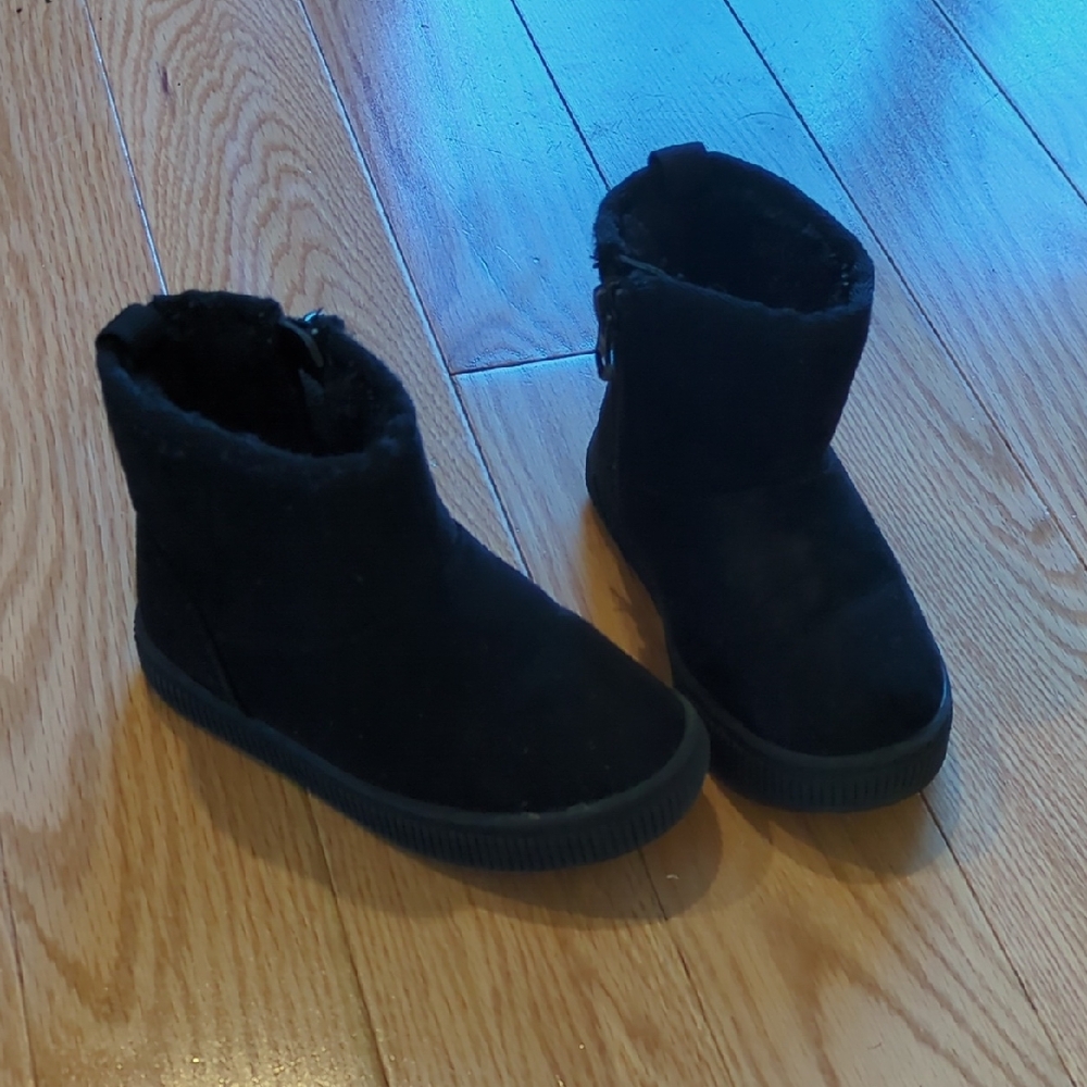 Cat & Jack Black Kids Boots
